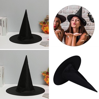 EASYEAH 3PCS Decorativo Negro Accesorio de vestuario Gorra de mago Sombrero de bruja de Halloween Decoración de accesorios Vestido de fiesta Novedad Regalo de los niños Cosplay Sombreros de disfraces (2)