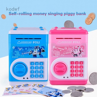 Kodwf - hucha electrónica, cajero automático, Mini caja de dinero, contraseña de seguridad, masticación, moneda, caja de depósito, regalo para niños|Cajas de dinero
