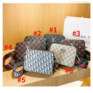 LV Louis Vuitton Shoulder Bags ready stock High quality square bag thickened PU leather coin purse Hot sale For Women/Men