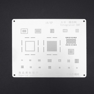 IMG/ A8 IC Chip CPU plantación estaño malla BGA plantilla de Reballing plantilla para iPhone 6/6Plus