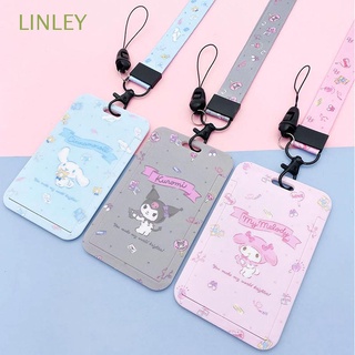 LINLEY Women Men Card ID Holder Cartoon Badge Cards Cover Bus Card Case Credit Card Pendants Students Lanyard School Supplies Hand Rope Bank Card Holder