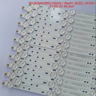 32 "6 convexo botón LED TV retroiluminación 3V 56cm 18V aluminio SVJ320AK8SVJ320AL1 LB-C320X14-E11