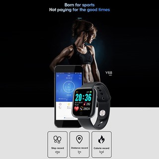 smart watch y68 impermeable bluetooth deporte smartwatch fitness pulsera para hombres (8)