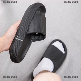 roadgoldwild gruesa plataforma zapatillas de baño zapatilla suave eva antideslizante verano casa diapositivas buk