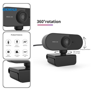 okmnji cámara web de enfoque automático 1080p cámara digital ajustable reducción de ruido para estudio