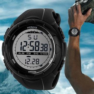 [-FENGSIR-] Luxury Men Analog Digital Military Army Sport LED Waterproof Wrist Watch (2)
