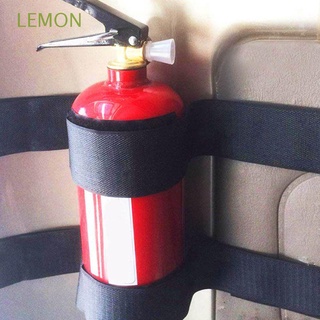 LEMON 5PCS New Bandage Tape Safety Car Trunk Bag Fire Extinguisher Holder Nylon Deduct Black HOT Magic Buckle
