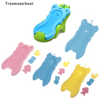 [treewaterbest] almohadilla de esponja antideslizante para recién nacidos, bañera, bañera, ducha infantil, cuidado del bebé mx