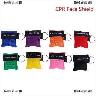 NewFashionHB 5 unids/lote Cpr resuscitador máscara de emergencia cara escudo de supervivencia al aire libre primeros auxilios