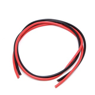 Nuevo Cable De Silicona De Calibre 14 AWG Cables De Cobre Trenzados Flexibles Para RC Negro Rojo (6)