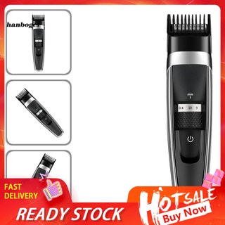 Han_ Men USB Rechargeable Electric Haircut Hair Clipper Trimmer Beard Shaver Razor