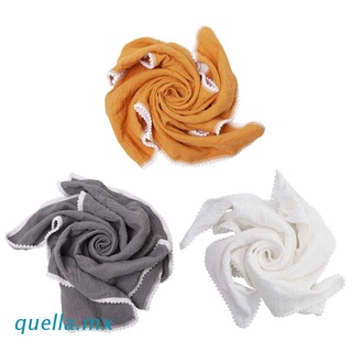 quella Baby Hairball Swaddle Wrap Soft Cotton Muslin Receiving Blanket Bath Towel Newborn Photography Props Infant Gifts