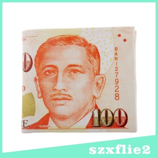 Funny JPY 10000 Yen - monedero plegable de cuero de la PU