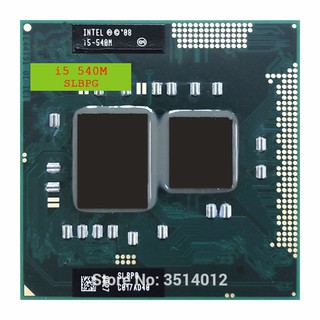 Intel Core i5-540M i5 540M SLBPG SLBTV 2.5 GHz Dual-Core Quad-Thread CPU procesador 3W 35W Socket G1/rPGA988A