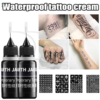 10ml negro temporal tatuaje tinta kit cuerpo arte pintura herramientas natural de larga duración