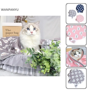 Wanpanyu - alfombrilla ligera para gatos, lavable, para mascotas, suave, sin pelusa, para perro