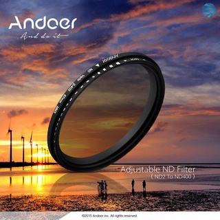[COM] Andoer 62mm ND Fader Neutral densidad ajustable ND2 a ND400 filtro Variable para cámara DSLR Canon Nikon