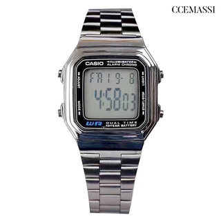 🙌 [CS] CASIO hombres mujeres deportes reloj despertador tiempo electrónico pantalla Digital reloj de pulsera JZOm