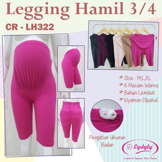 Lydyly Leggings de maternidad (corto) mujeres embarazadas interior/tierra alta cintura/corsé embarazada CR-LH322