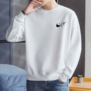 Los Hombres Camisas De Sudor Más El Tamaño Casual Grueso Suelto Coreano Suéter Baju Camiseta M-4XL