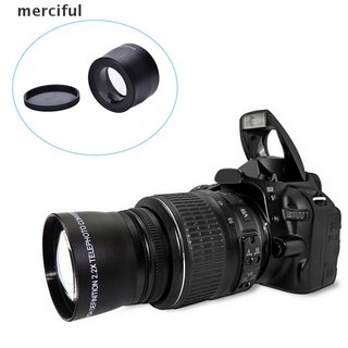 mercy 58mm 2.0x lente de teleobjetivo profesional+paño de limpieza para canon nikon sony pentax mx