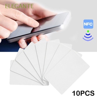 ELEGANTE 10pcs Barato Ntag215 Portable Tags NFC Tarjeta NFC Simka y accesorios Alta Tipo de no contacto Control de acceso Impermeable Identificador de radiofrecuencia