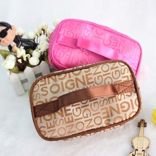 Emilee organizador de cosméticos de cuero impermeable de las mujeres bolsa de maquillaje bolsa de belleza portátil de la moda de viaje Toiletry Squar bolsa de lavado (8)