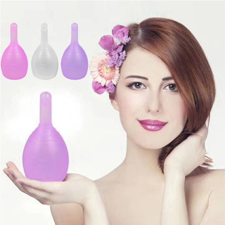 S Women Reusable Anti-side Leakage Medical Soft Silicone Menstrual Cup Vagina Care