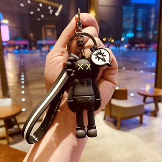 Bearbrick Kaws Silica gel Doll Pendant Creative Bag Charm Keychain (5)