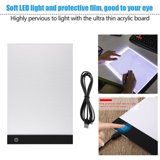 USB A4 LED Ultra delgado arte facsímil tablero de dibujo copia almohadilla de dibujo tableta