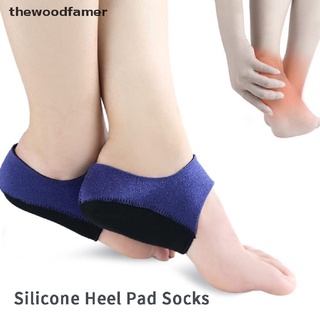 [woo] Almohadilla de talón de Gel para alivio del dolor para calcetín Plantar usado en zapatos de tacón delgado cuidado del pie.