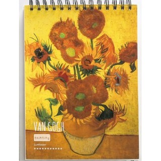 Sketchbook Block Dibujo Hardcover Van Gogh Sunflowers 222