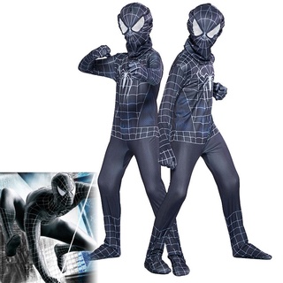 halloween spider cosplay para niños disfraz adulto traje superhéroe spiderman negro