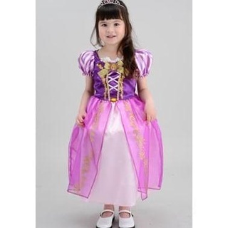 Vestido de princesa Rapunzel ropa de niños disfraz