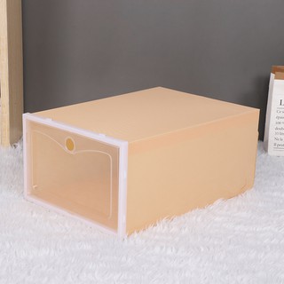 Caja de zapatos almacenamiento de cajón transparente zapatero a prueba de polvo y que ahorra espacio caja de almacenamiento y clasificación dormitorio plástico gabinete de zapatos simple