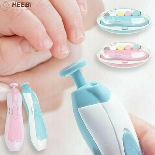 HEEBIN Automatic Baby Manicure Save Effort Newborn Nail Care Electric Nail Trimmer Polish Safe File Kids Toes Device/Multicolor