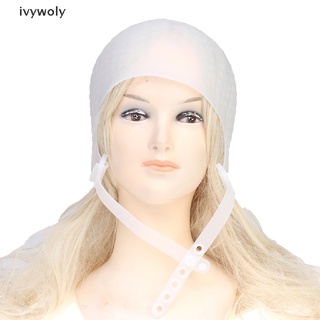 ivywoly silicona colorear cabello destacados gorra con aguja tinte sombrero herramientas de estilo mx