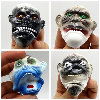 Novedosos juguetes 4 piezas Máscara de dedos de Fantasma cabezal de cabeza de los dedos seguidor Props_jeeep.br