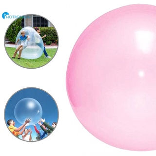 [hotdoudou] Outdoor Toys Water Ball Toy Lightweight Large Inflatable Ball Skin-Friendly for Beach