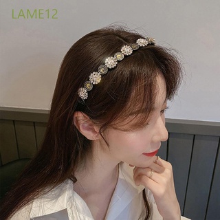 LAME12 Mujer Venda Estilo barroco Aro de pelo Banda para el cabello Accesorios para el cabello Tocado Reloj Moda coreano Diamante de imitación Sombreros