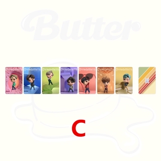7 unids/set bts 2021 butter album photocards polaroid pequeña tarjeta (4)
