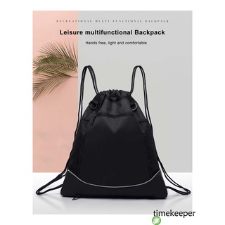 ➹-Multifunctional Backpack with Detachable Mesh Bag and Drawstring Design,