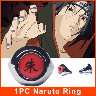 1PC Anime Naruto Jewerly Cosplay Anillos Ninjas Akatsuki Membermetal Anillo Accesorio Halloween (1)