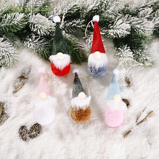cityinto mini navidad decoración gnomos de felpa colgante de navidad lindo año nuevo decoración del hogar percha regalos navidad enano/multicolor