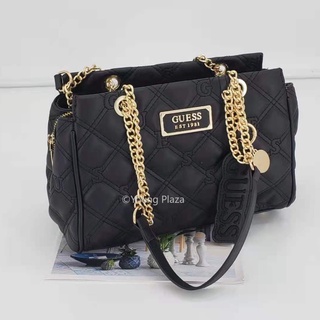 [Ready Stock] Guess Fashion Underarm Bag Women Chain Sling Bag Lingge Handbag
