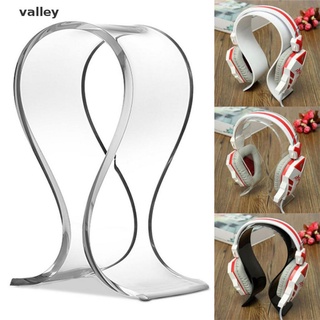 Valley Acrylic Earphone Headset Desk Display Stand Hanger Holder For Headphone MX