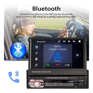 Radio Estéreo De Coche 1din 7 Bluetooth Auto Retráctil Mp5 (6)