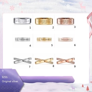 Tiffany & Co. Anillo de retorno a Tiffany M Series 18k Rose Gold Sparkling Narrow