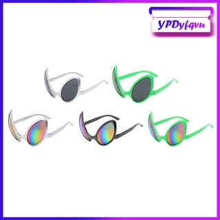 [venta caliente] divertidas gafas alienígenas de plástico alien novedad con lentes arco iris para niños y adultos favores de fiesta, espacio de disfraces de halloween