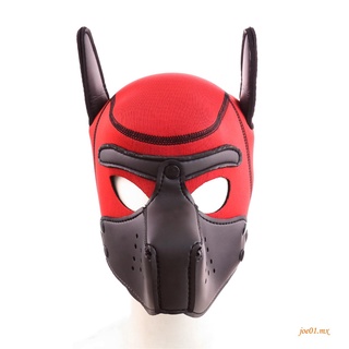 AA-Sexy Cosplay máscara de perro, Multicolor juego de rol suave cabeza completa máscara BDSM juguete